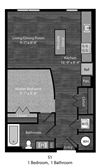 Ellison Studio with dimensions Ellison Studio with dimensions